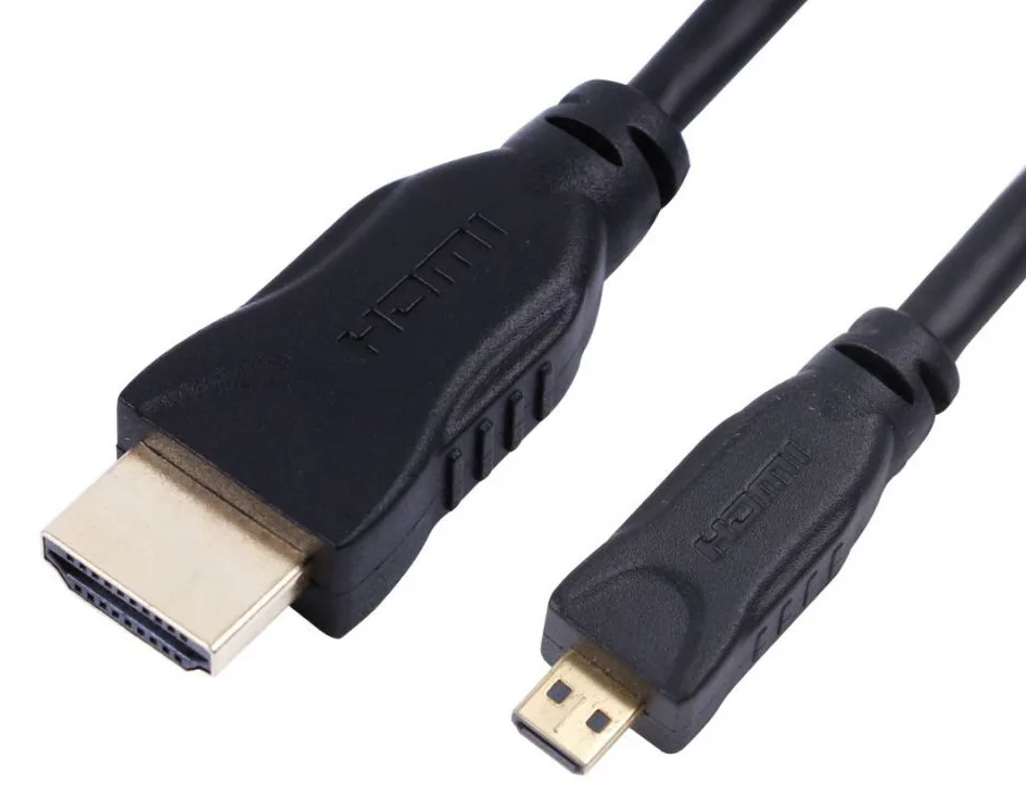 MicroConnect Highspeed - HDMI-Kabel mit Ethernet - HDMI männlich zu 19 pin micro HDMI Type D männlich - 3 m - Schwarz, Ansicht 2