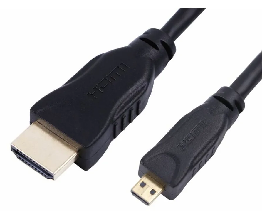 MicroConnect Highspeed - HDMI-Kabel mit Ethernet - HDMI männlich zu 19 pin micro HDMI Type D männlich - 3 m - Schwarz, Ansicht 3