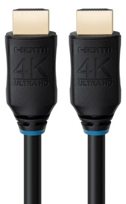 MicroConnect Highspeed - HDMI-Kabel mit Ethernet - HDMI männlich zu HDMI männlich - 4 m - Dreifachisolierung - Schwarz, Ansicht 3