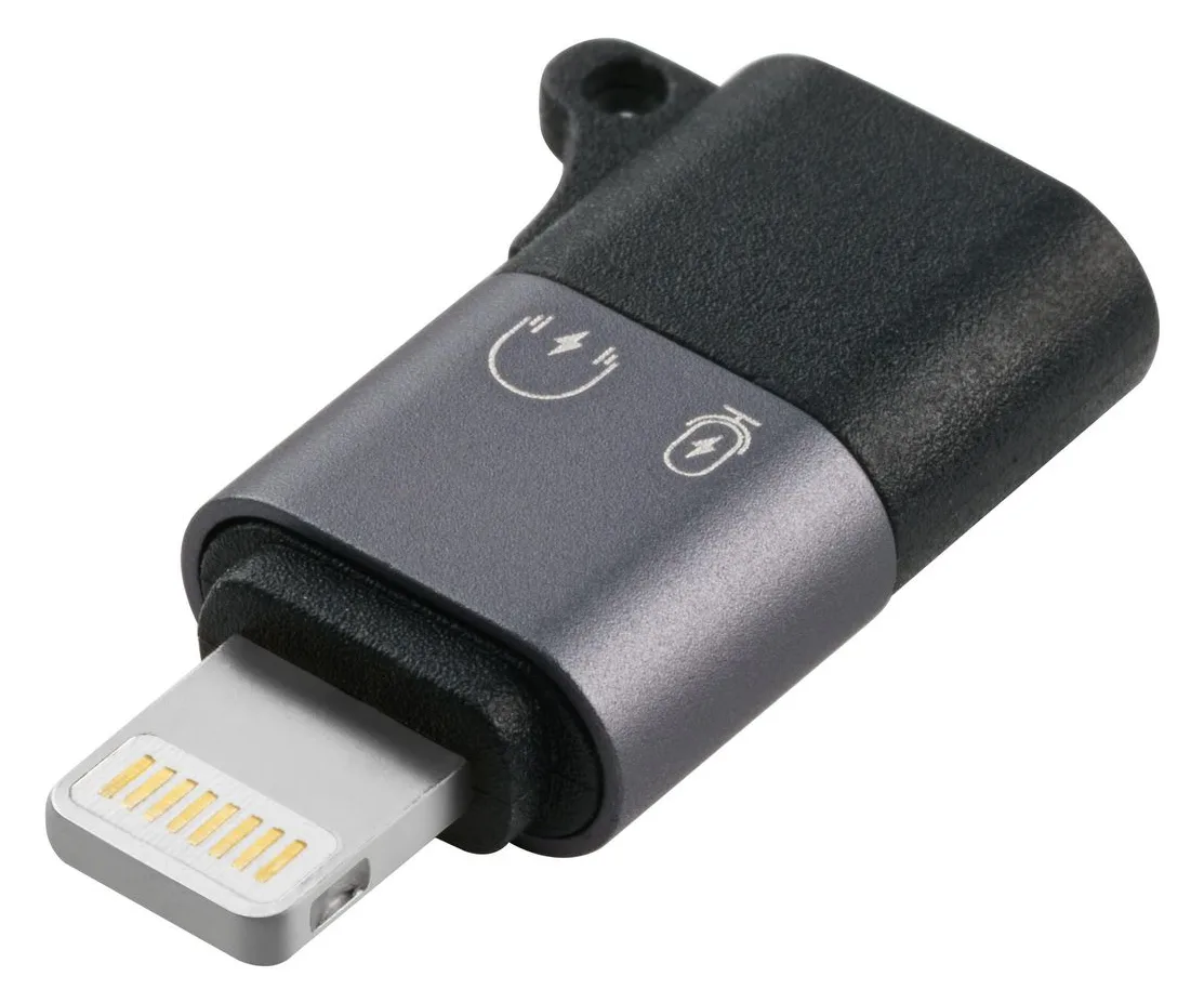 MicroConnect Lightning Adapter - 24 pin USB-C weiblich zu Lightning männlich, Ansicht 2