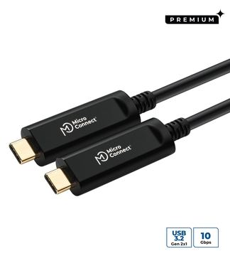 MicroConnect MC-USB3.1C15OP - 15 m - USB C - USB C - USB 3.2 Gen 2 (3.1 Gen 2) - 10 Gbit/s - Schwarz von LumaTech