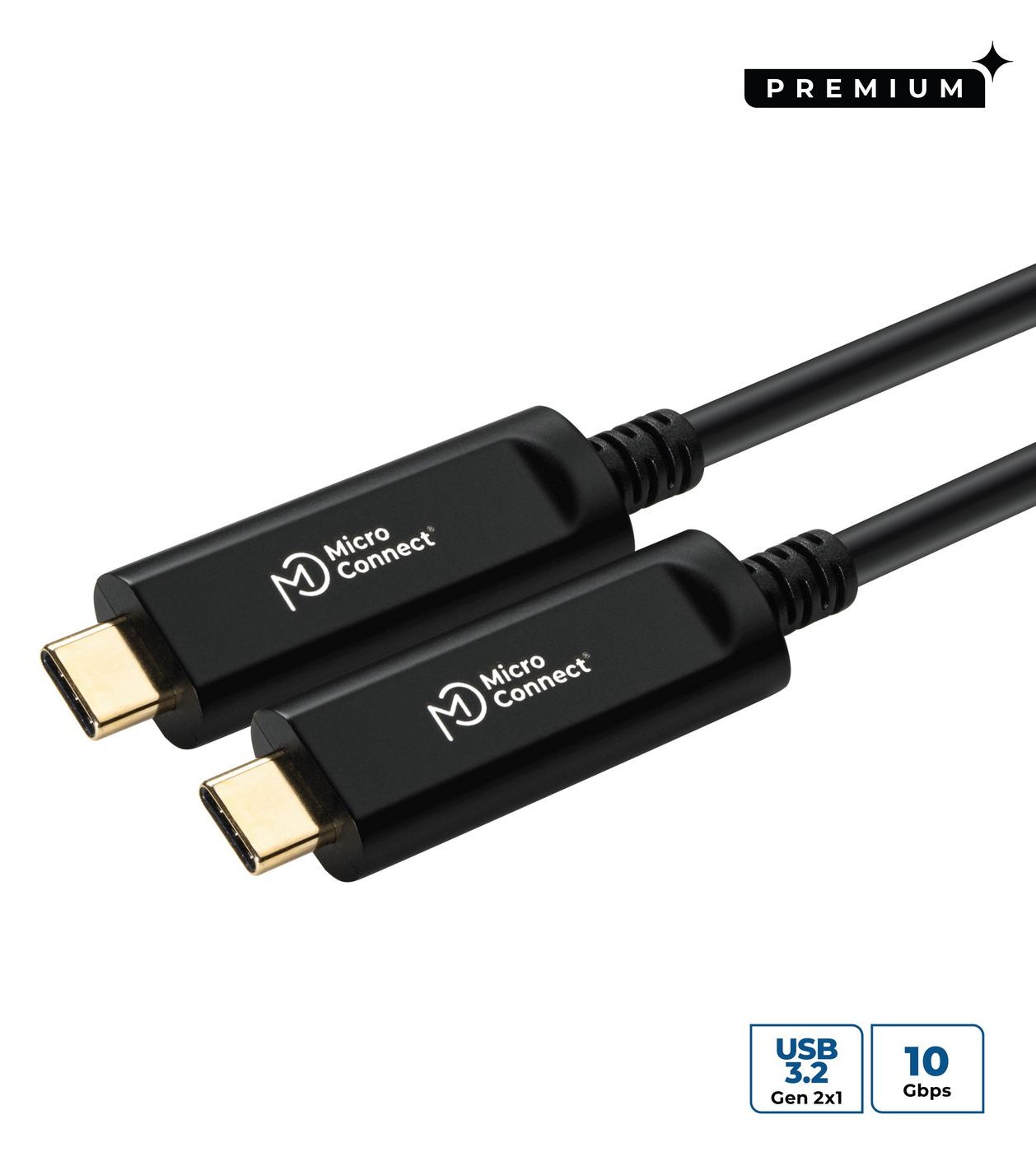 MicroConnect MC-USB3.1C15OP - 15 m - USB C - USB C - USB 3.2 Gen 2 (3.1 Gen 2) - 10 Gbit/s - Schwarz von LumaTech