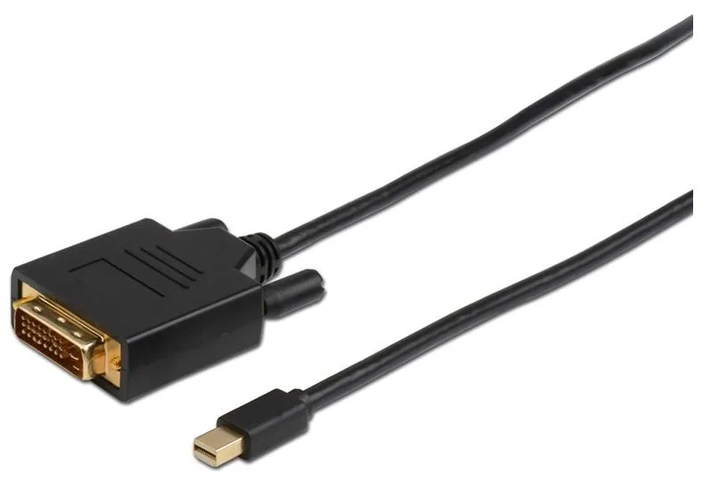 MicroConnect MDPDVI1B 1m Mini DisplayPort DVI-D Schwarz Videokabel-Adapter, Ansicht 2