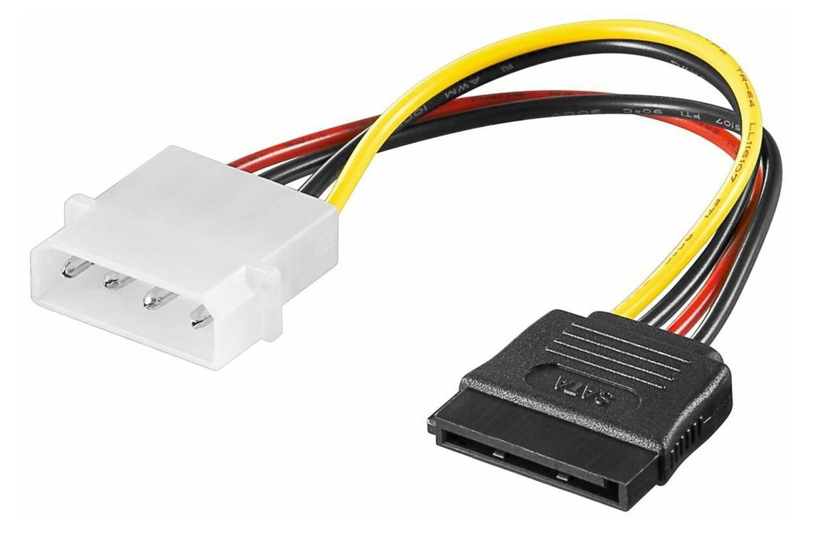 MicroConnect Molex 4pin/SATA 15pin 0.2m 0.2m Internes Stromkabel