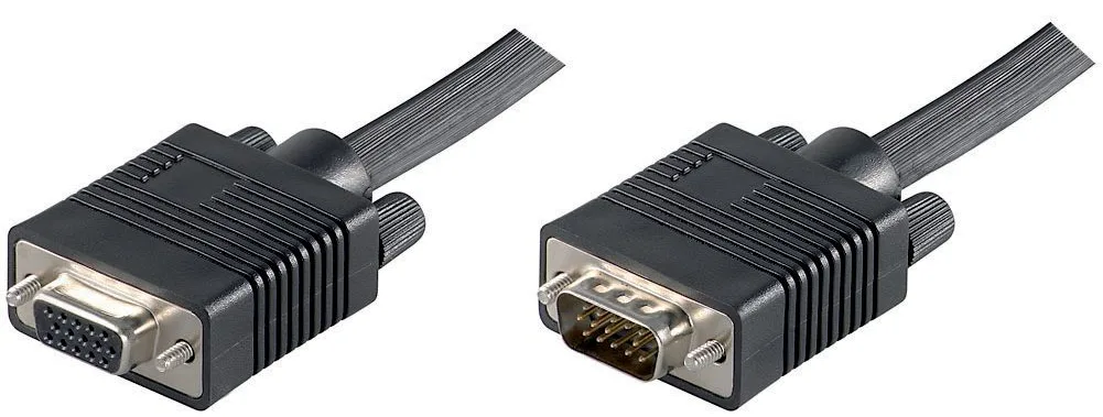 MicroConnect MONGH10B 10m VGA (D-Sub) VGA (D-Sub) Schwarz VGA-Kabel, Ansicht 2