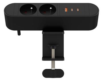 MicroConnect Multi Desktop Power Socket 2 Ways French 1 x USB-A 2 - Digital/Daten von LumaTech