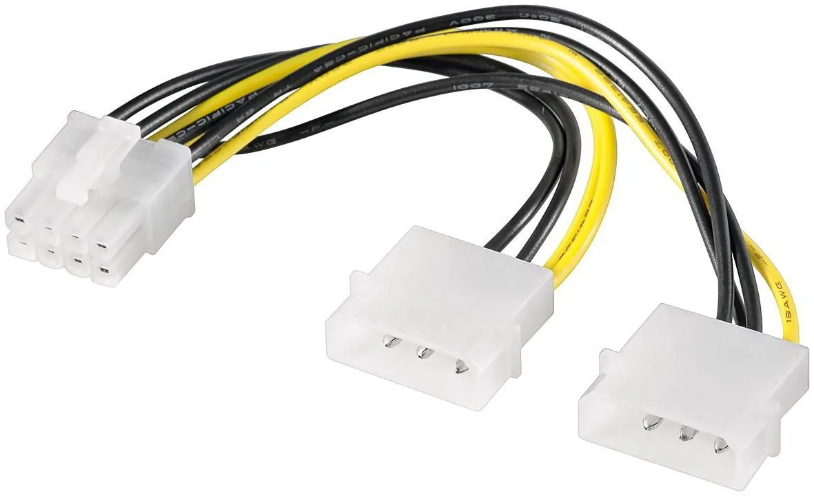 MicroConnect Netzteil - interne Stromversorgung, 4-polig (M), Ansicht 2