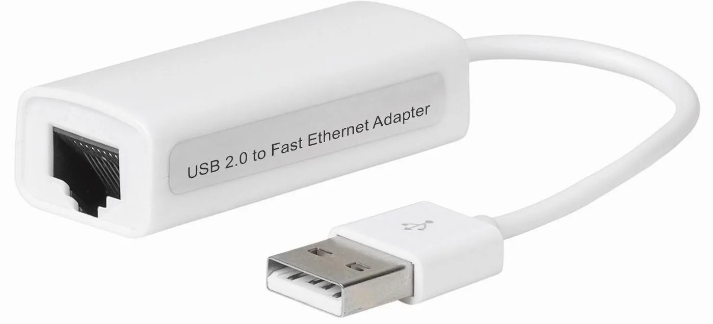 MicroConnect Netzwerkadapter - USB 2.0 - 10Mb LAN - Weiß, Ansicht 2