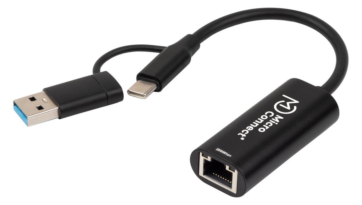 MicroConnect Netzwerkadapter - USB-C - Gigabit Ethernet x 1