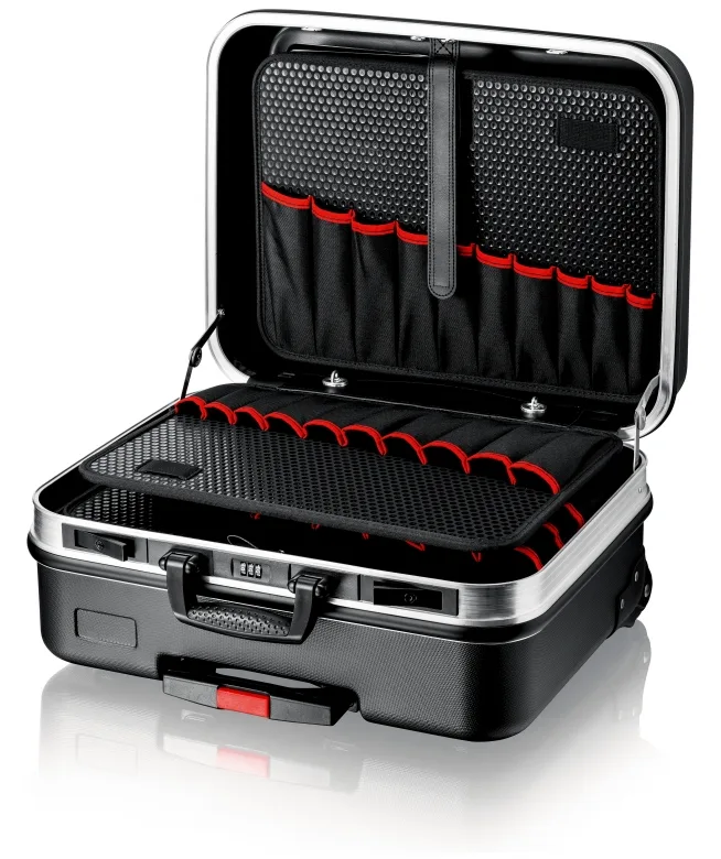 KNIPEX BIG Basic Move - Werkzeugkasten - Acrylnitril-Butadien-Styrol(ABS) - Schwarz - 33 l - 20 kg - Zahlenschloss, Ansicht 2