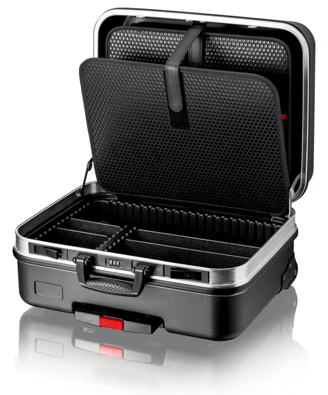 KNIPEX BIG Basic Move - Werkzeugkasten - Acrylnitril-Butadien-Styrol(ABS) - Schwarz - 33 l - 20 kg - Zahlenschloss, Ansicht 4