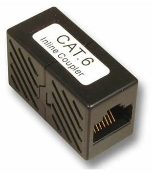 MicroConnect Netzwerkkoppler - RJ-45 (W) zu RJ-45 (W) - Schwarz von LumaTech