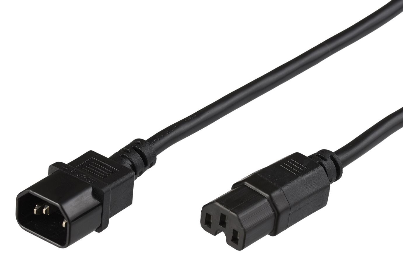 MicroConnect PE011405 0.5m C14-Koppler C15-Koppler Schwarz Stromkabel