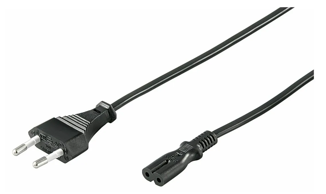 MicroConnect PE030710 - 1 m - Netzstecker Typ C - C7-Koppler - 250 V - 2.5 A, Ansicht 2