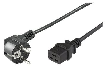 MicroConnect PE07719005 - 0,5 m - CEE7/7 - C19-Koppler - H05VV-F - 250 V - 16 A von LumaTech