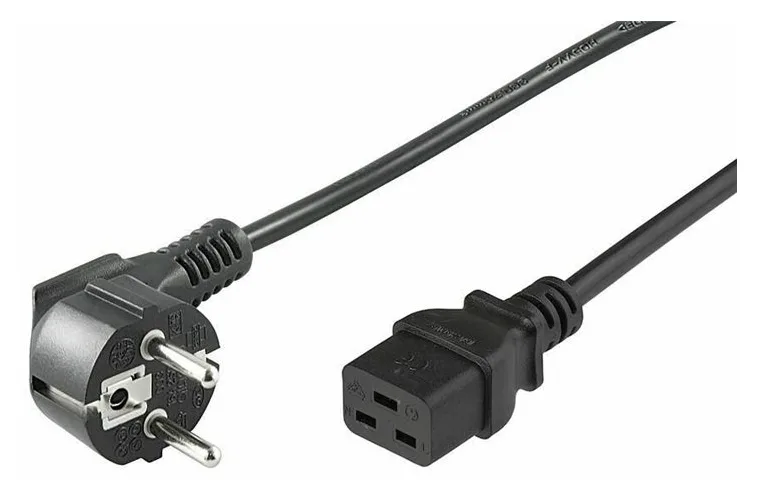 MicroConnect PE07719005 - 0,5 m - CEE7/7 - C19-Koppler - H05VV-F - 250 V - 16 A, Ansicht 3
