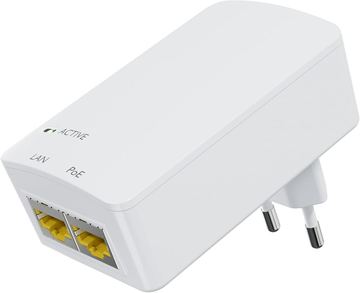 MicroConnect PoE Injector 48V 15.4W EU Plug von LumaTech