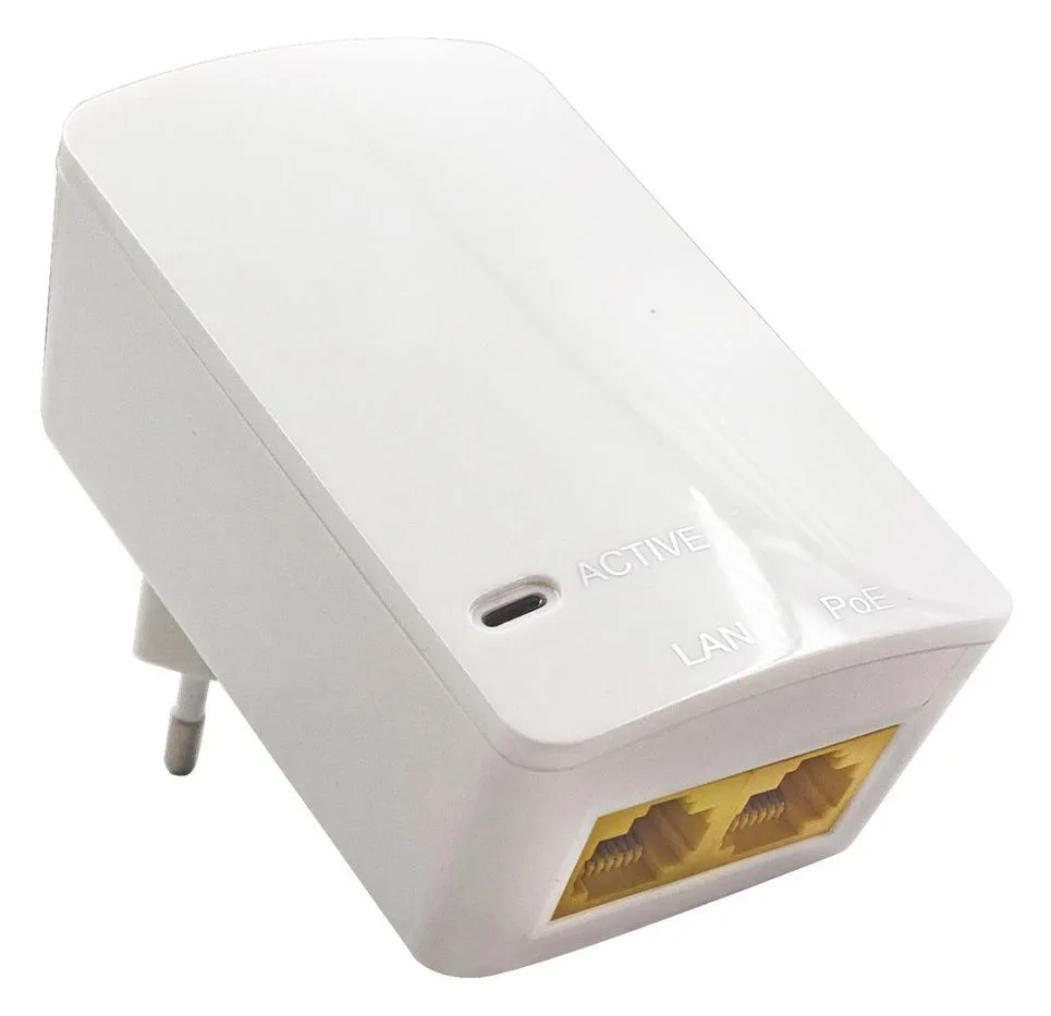 MicroConnect PoE Injector 48V 15.4W EU Plug, Ansicht 3