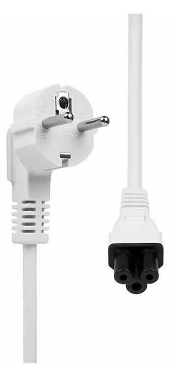 MicroConnect Power Cord CEE 7/7 - C5 White Angled Schuko White - Kabel - Strom/Netzteil, Ansicht 3