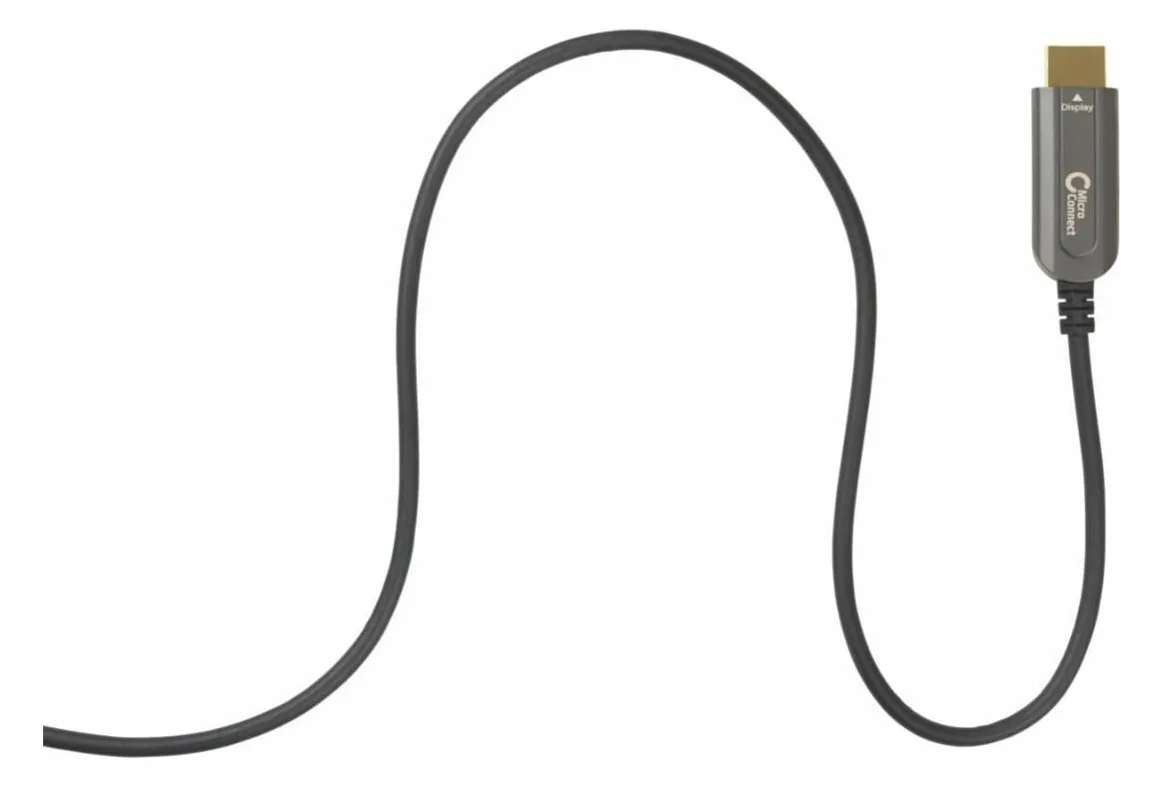 MicroConnect Premium - Adapterkabel - DisplayPort männlich zu HDMI männlich - 10 m - Hybrid Kupfer/Kohlefaser - Schwarz, Ansicht 3