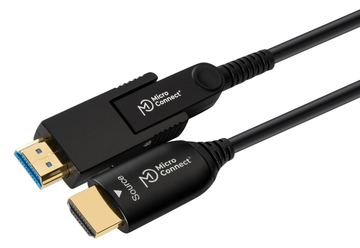 MicroConnect Premium - Kit HDMI-Kabel mit Ethernet - 40 m - Hybrid Kupfer/Kohlefaser - Schwarz - HAOC-Kabel von LumaTech