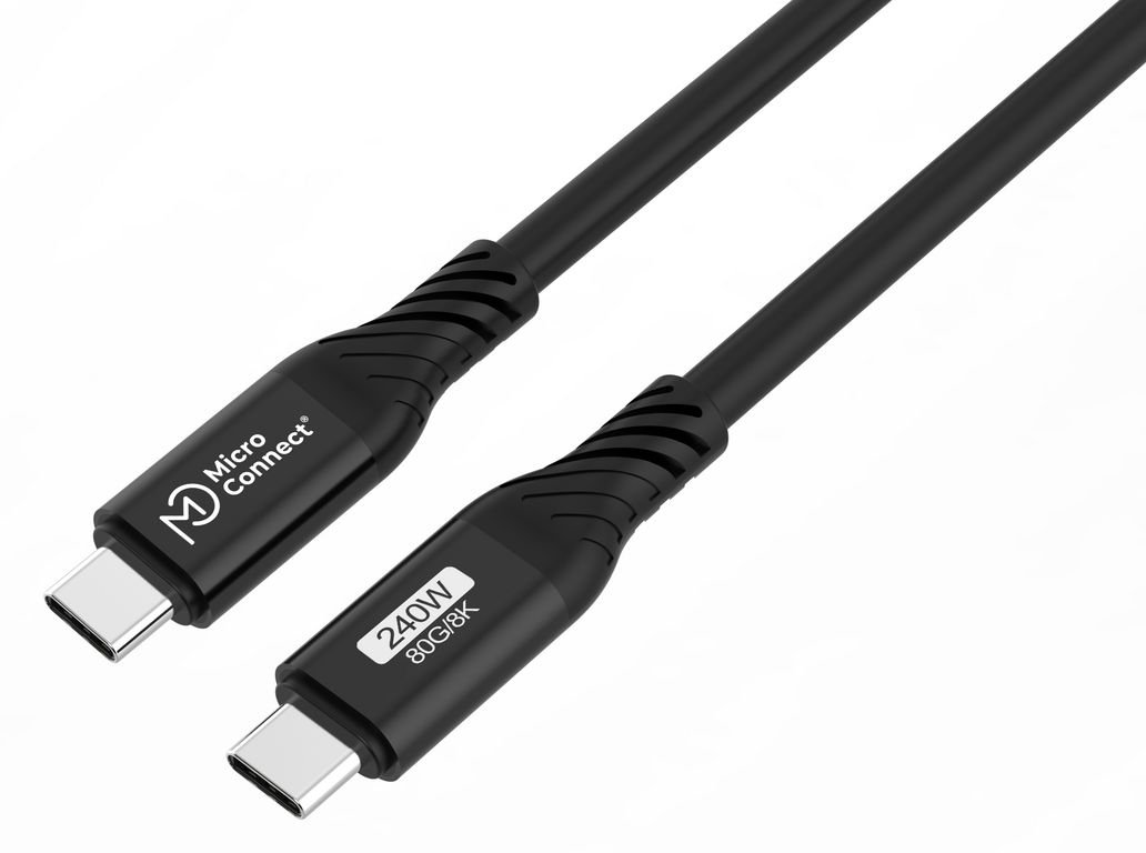 MicroConnect Premium USB4 Gen 4 USB-C cable 80Gbps 240W - Kabel - Digital/Daten von LumaTech