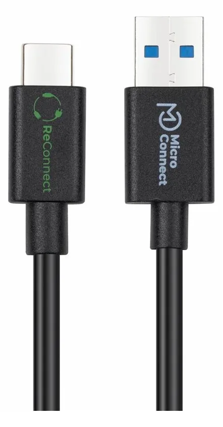MicroConnect ReConnect GRS USB-C to USB-A 3.2 Gen 1 cable - Kabel - Digital/Daten, Ansicht 2