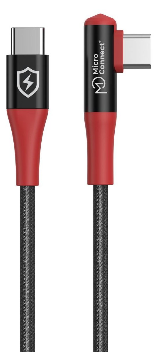 MicroConnect Safe Charge Angled USB-C to C Data Blocker cable 240W - Kabel - Digital/Daten von LumaTech
