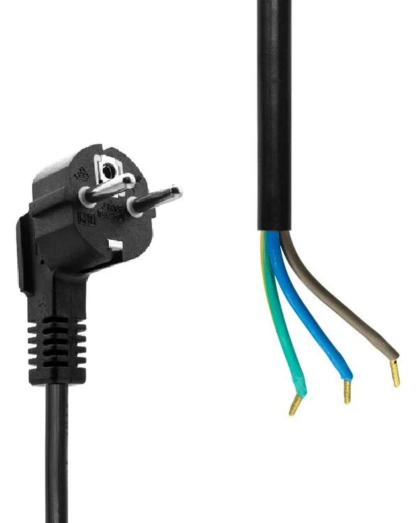MicroConnect Schuko Open End power cord Black MC-PE005SCHB-OE, Ansicht 2