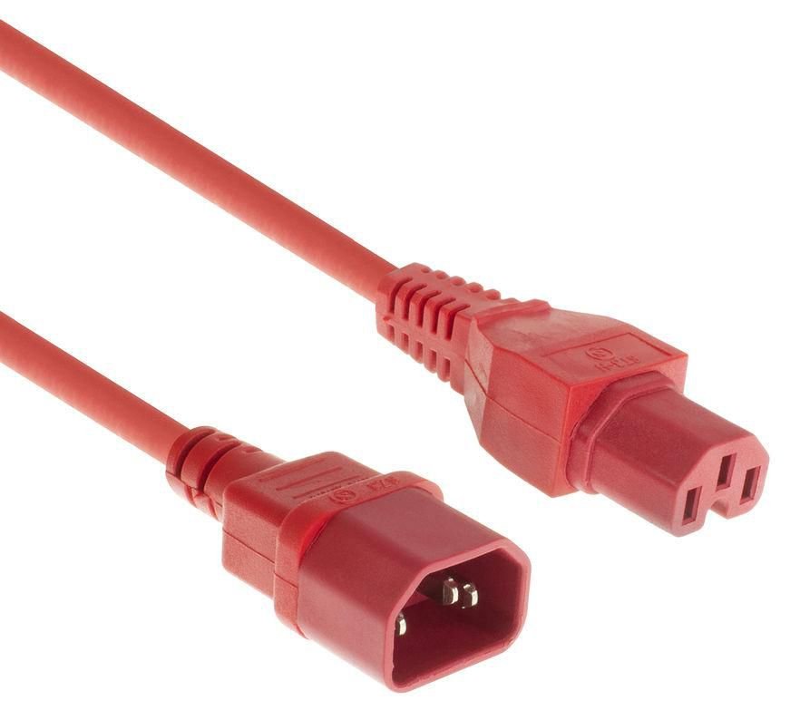 MicroConnect Stromkabel - IEC 60320 C14 zu IEC 60320 C15