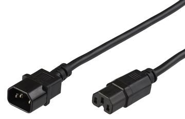 MicroConnect Stromkabel - IEC 60320 C15 zu IEC 60320 C14 von LumaTech