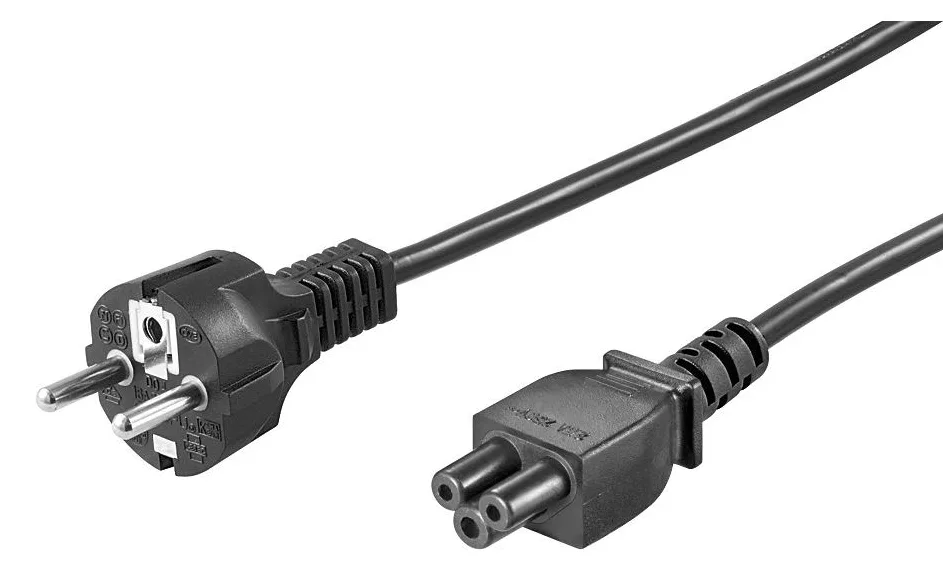 MicroConnect Stromkabel - IEC 60320 C5 bis CEE 7/7 (M) - Schwarz, Ansicht 2