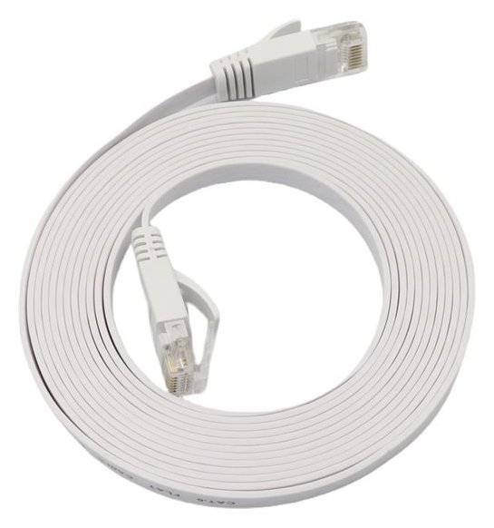 MicroConnect U/UTP CAT6A White Flat LSZH TPE Jacket - Kabel - Netzwerk