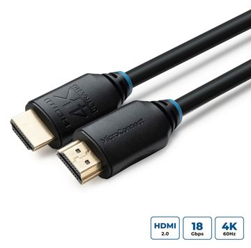 MicroConnect Ultra High Speed - HDMI-Kabel mit Ethernet - HDMI männlich zu HDMI männlich - 7.5 m - Schwarz von LumaTech