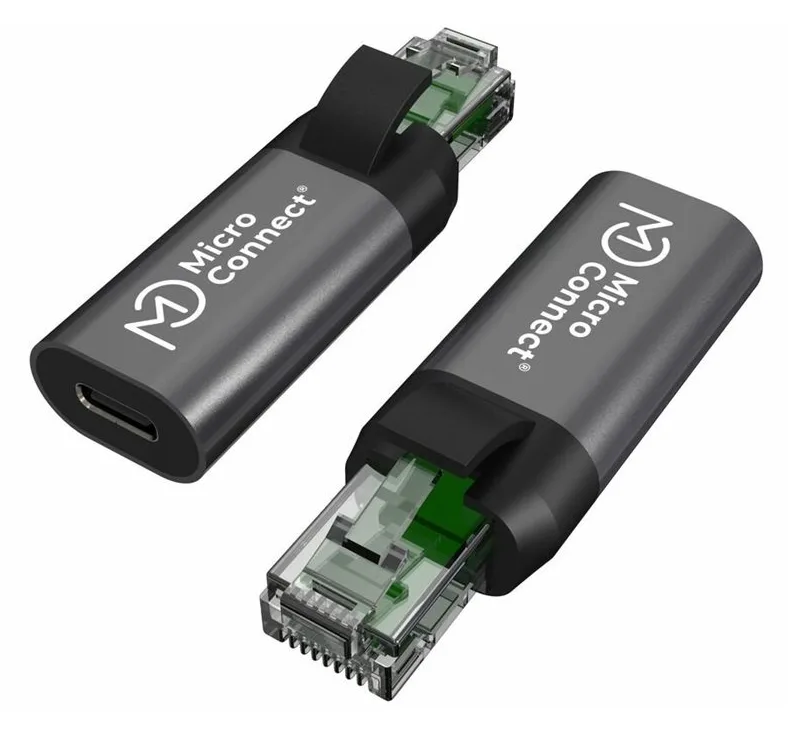 MicroConnect USB C Female to RJ45 Male Adapter - Adapter - Digital/Daten, Ansicht 3