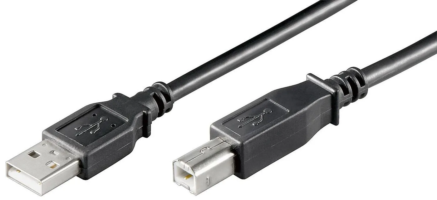 MicroConnect USB2.0 LSZH A-B M-M BLACK - Kabel - Digital/Daten USBAB3B-LSZH - Kabel - Digital/Daten, Ansicht 2