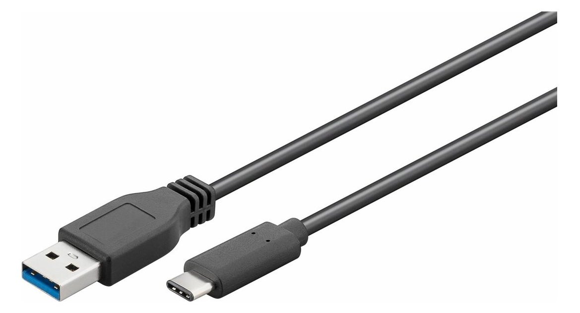 MicroConnect USB3.1CA3 3m USB C USB A Schwarz USB Kabel von LumaTech
