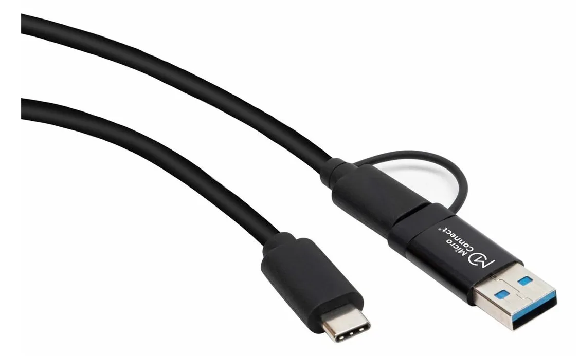MicroConnect USB3.1CCA1 - 1 m - USB C - USB C - USB 3.2 Gen 1 (3.1 Gen 1) - 10 Gbit/s - Schwarz, Ansicht 2
