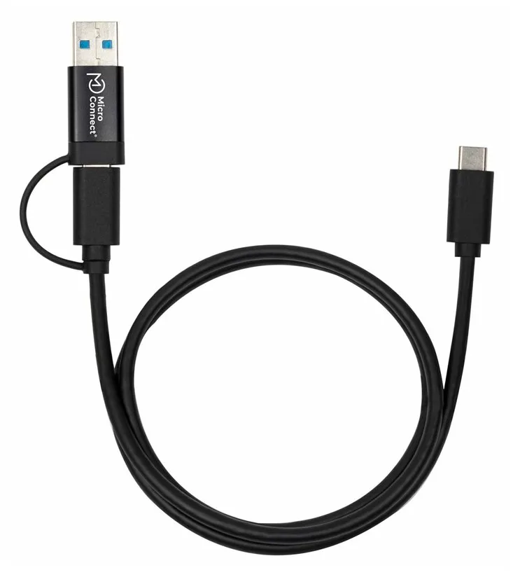 MicroConnect USB3.1CCA1 - 1 m - USB C - USB C - USB 3.2 Gen 1 (3.1 Gen 1) - 10 Gbit/s - Schwarz, Ansicht 4