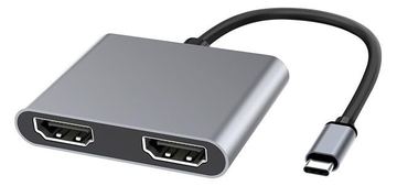 MicroConnect USB3.1CHDMIX2 - USB C - HDMI x 2 - Male connector / Female connector - Schwarz von LumaTech