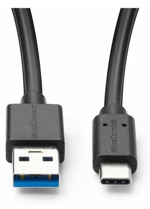 MicroConnect USB3.2CA05 - 0,5 m - USB A - USB C - USB 3.2 Gen 2 (3.1 Gen 2) - 10 Gbit/s - Schwarz, Ansicht 2