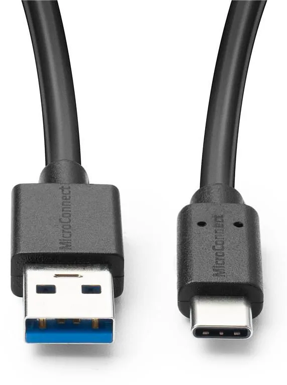 MicroConnect USB3.2CA05 - 0,5 m - USB A - USB C - USB 3.2 Gen 2 (3.1 Gen 2) - 10 Gbit/s - Schwarz, Ansicht 3