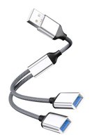 MicroConnect USB-A to 2x Female Silver transfer rate 480Mbps von LumaTech