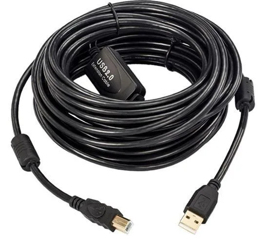 MicroConnect USBAB20B-ACTIVE - 20 m - USB A - USB B - USB 2.0 - 0,48 Gbit/s - Schwarz, Ansicht 2