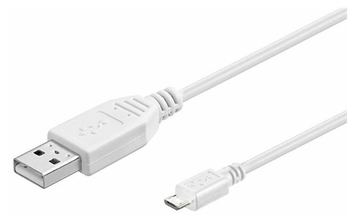 MicroConnect USBABMICRO0,30W 0.3m USB A Micro-USB B Weiß USB Kabel von LumaTech