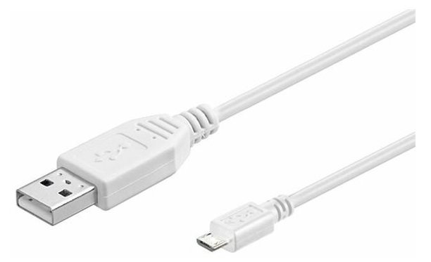 MicroConnect USBABMICRO0,30W 0.3m USB A Micro-USB B Weiß USB Kabel von LumaTech