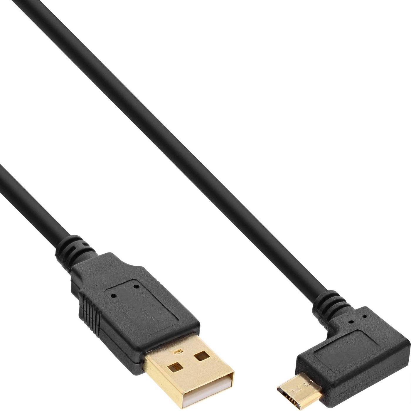 MicroConnect USBABMICRO18ANG 1.8m USB A Micro-USB B Schwarz USB Kabel