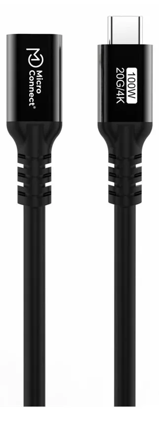MicroConnect USB-C 3.2 Gen 2x2 Premium Angled Cable 100W 20Gbps - Kabel - Digital/Daten, Ansicht 4