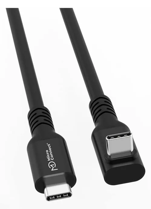 MicroConnect USB-C 3.2 Gen 2x2 Premium Angled Cable 100W 20Gbps - Kabel - Digital/Daten, Ansicht 4