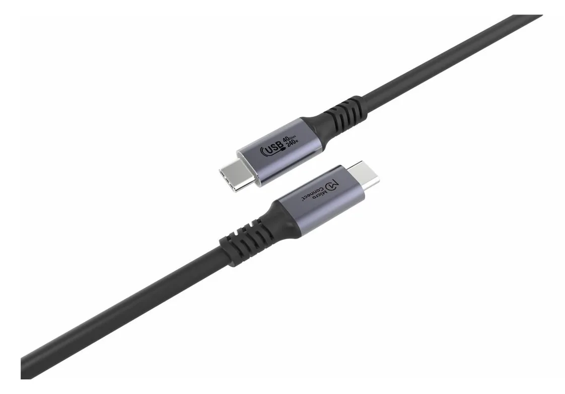MicroConnect USB-C to cable Premium 240W 40Gbps USB4 - Kabel - Digital/Daten, Ansicht 3